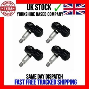 4X SENSOR DE PRESIÓN DE NEUMÁTICOS TPMS 433 MHZ COMPATIBLE CON TOYOTA CAMRY V4 2006-2014 42607-02030-