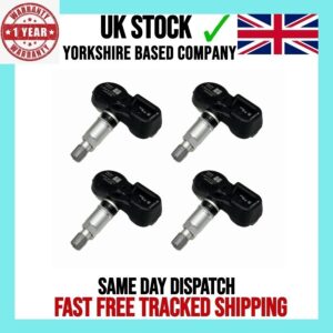 4X SENSOR DE PRESIÓN DE NEUMÁTICOS TPMS 433 MHZ PARA TOYOTA CAMRY V4 2006-2014 42607-02030-