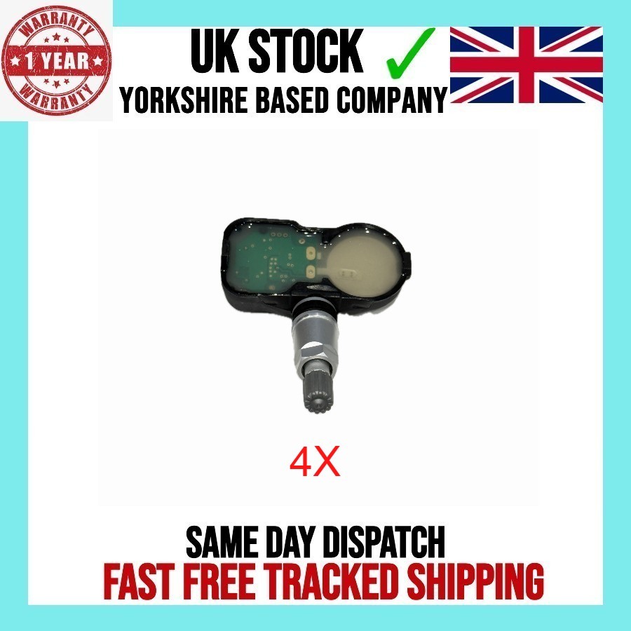 4X SENSOR DE PRESIÓN DE NEUMÁTICOS TPMS 433 MHZ PARA TOYOTA CAMRY V4 2006-2014 42607-02030- - Image 2