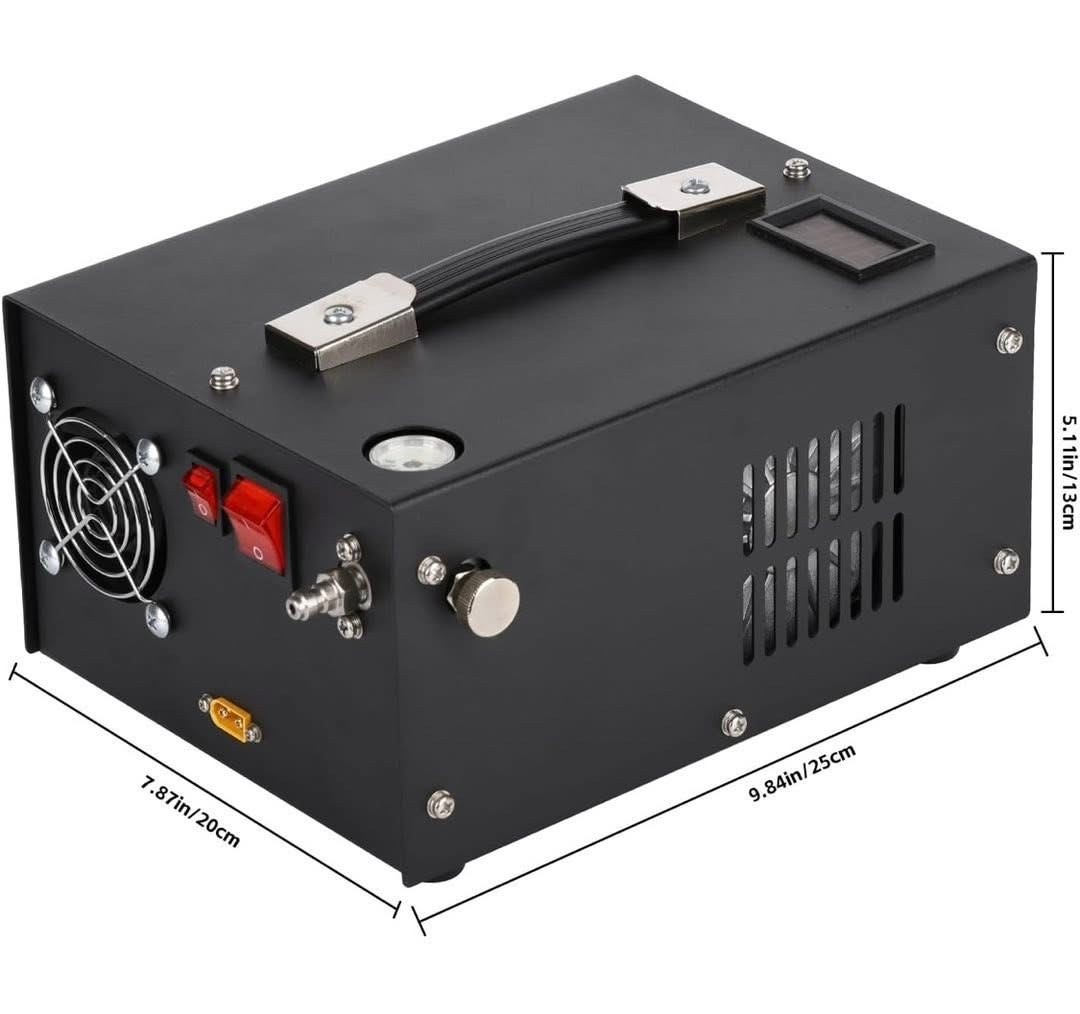 Auto-Stop PCP Air Compressor 4500Psi/30Mpa Oil/Water-Free 12V DC 110V 220V AC - Image 2