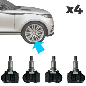 4x Sistema de monitor de presión de neumáticos OE sensores TPMS para Land Rover Discovery 5 D5-