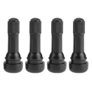 4 válvulas de goma sin cámara TR438 con tapa antipolvo para neumáticos de rueda de coche con tapa antipolvo-