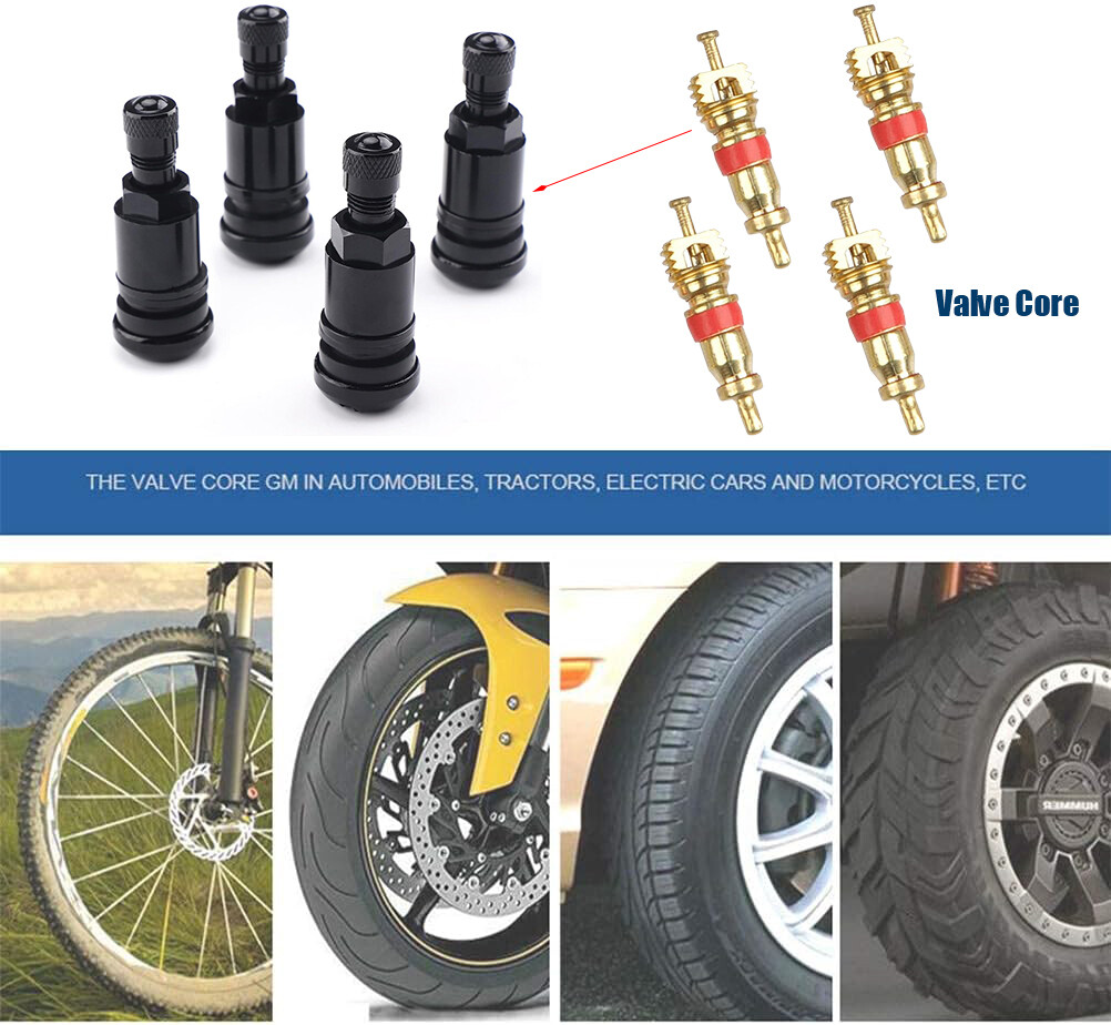 4 x Válvulas de Metal Universal para Llantas de Aleación de 11,3 mm Tornillo en Válvula de Neumático- - Image 2