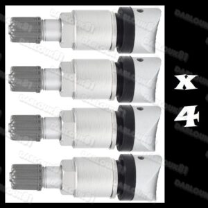 4 válvulas universales de presión de neumático TPMS vástago de válvula de sensor-