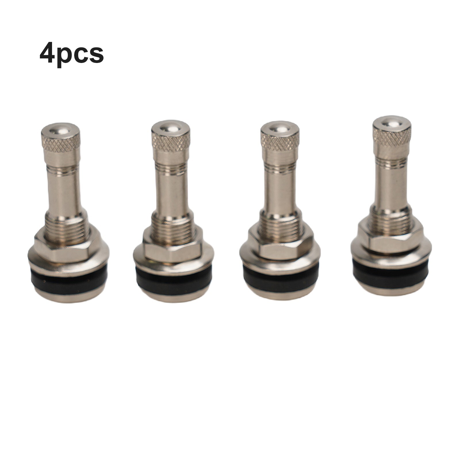 Paquete de 4 válvulas de neumático sin cámara de perno de calidad superior con abrazadera de metal TR 416- - Image 3