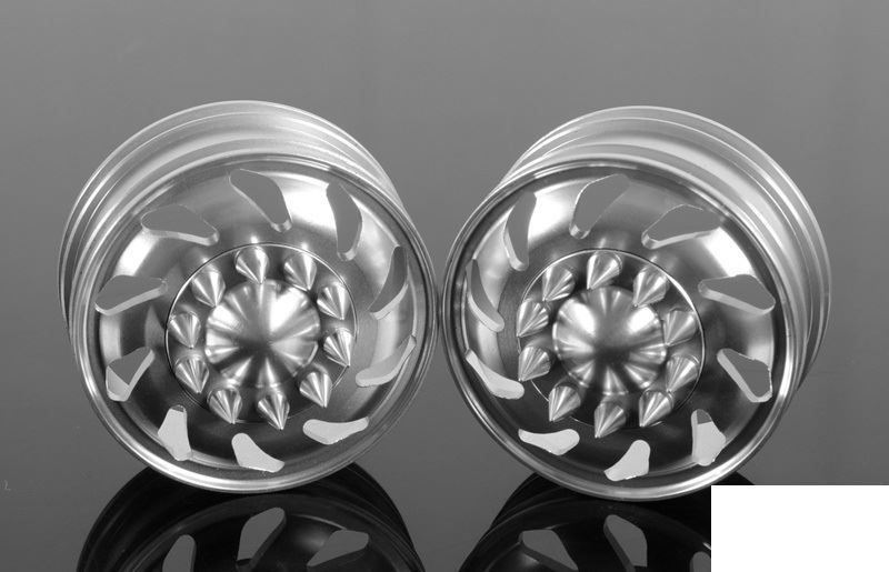Force Directional Semi Front Wheels w/ Spiked Caps Z-W0053 RC4WD Tamiya Truck - Image 3