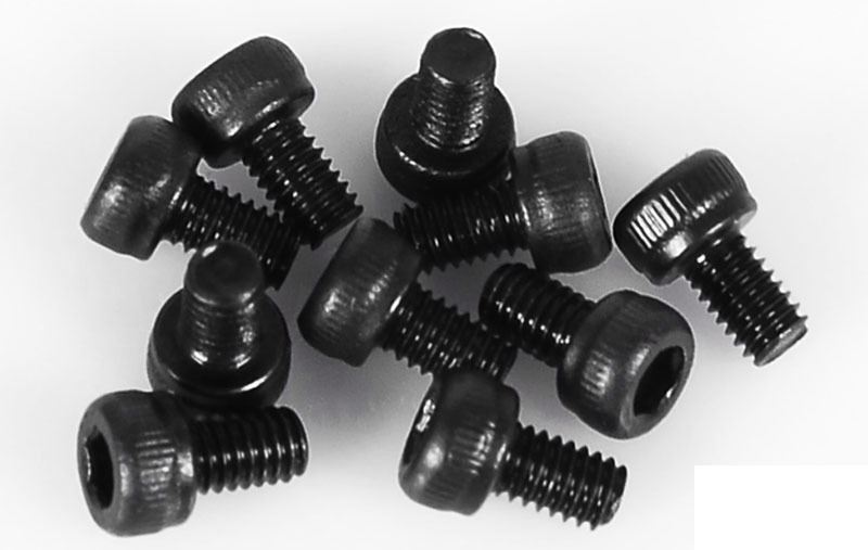 Tornillos de tapa de cabeza de enchufe de acero M2,5 x 4 mm 10 Z-S0760 RC4WD tornillos de montaje de cabrestante-
