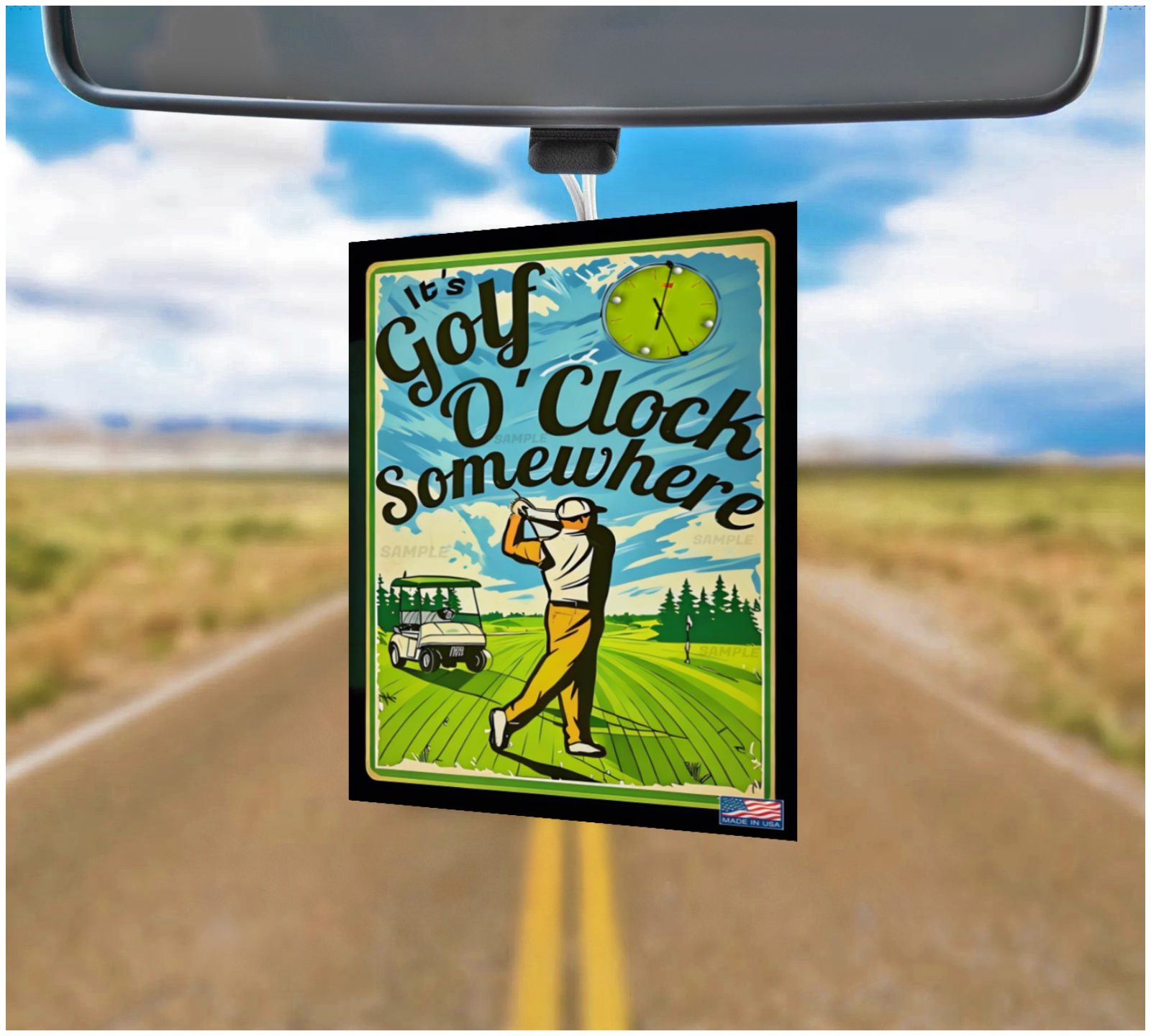 ¡AMBIENTADORES NOVEDAD MÁS GRANDES DEL MUNDO! (4) ¡PACK! DIVERTIDO LETRERO DE REGALO DE GOLF GOLFISTA-