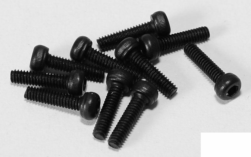 Tornillos de cabeza de enchufe de acero M2 x 8 mm (10) Z-S0750 RC4WD Landie escala 18 G2-