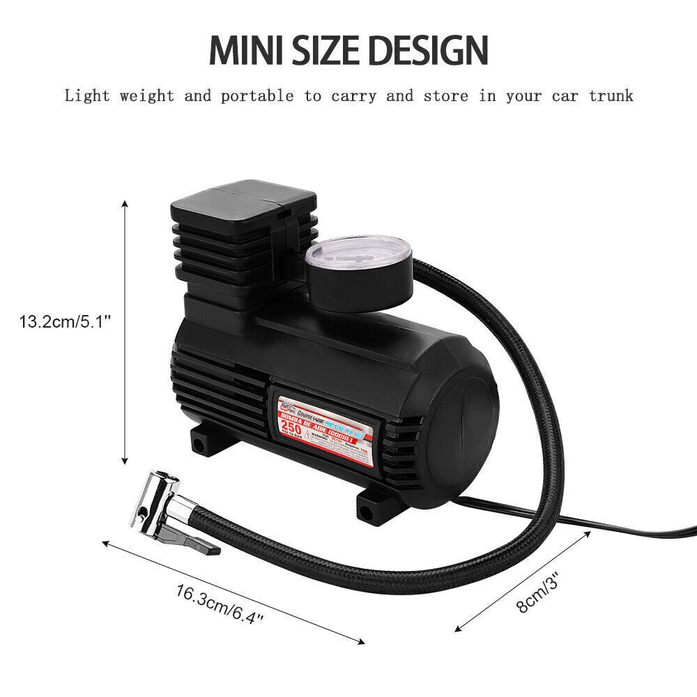 Heavy Duty 12V Portable 250PSI Car Tyre Auto Tire Inflator Pump Air Compressor/ - Image 2