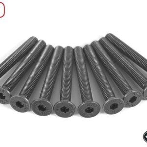 Tornillo de cabeza plana de acero M3 x 25 mm (10) RC4WD negro Z-S1267 avellanado-
