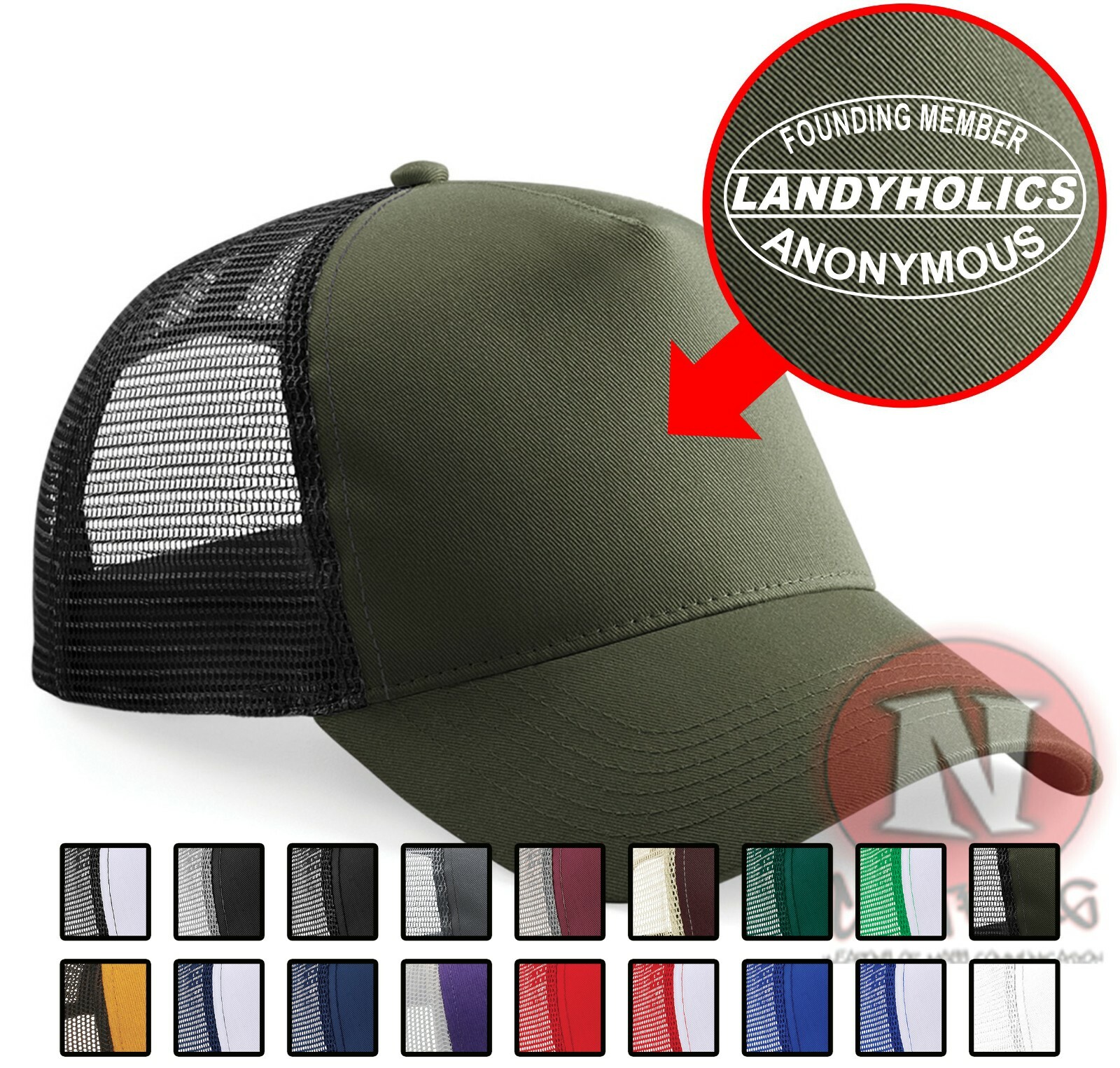 Landyholics Anonymous gorra de camionero motor camión Landy 4x4 todoterreno-