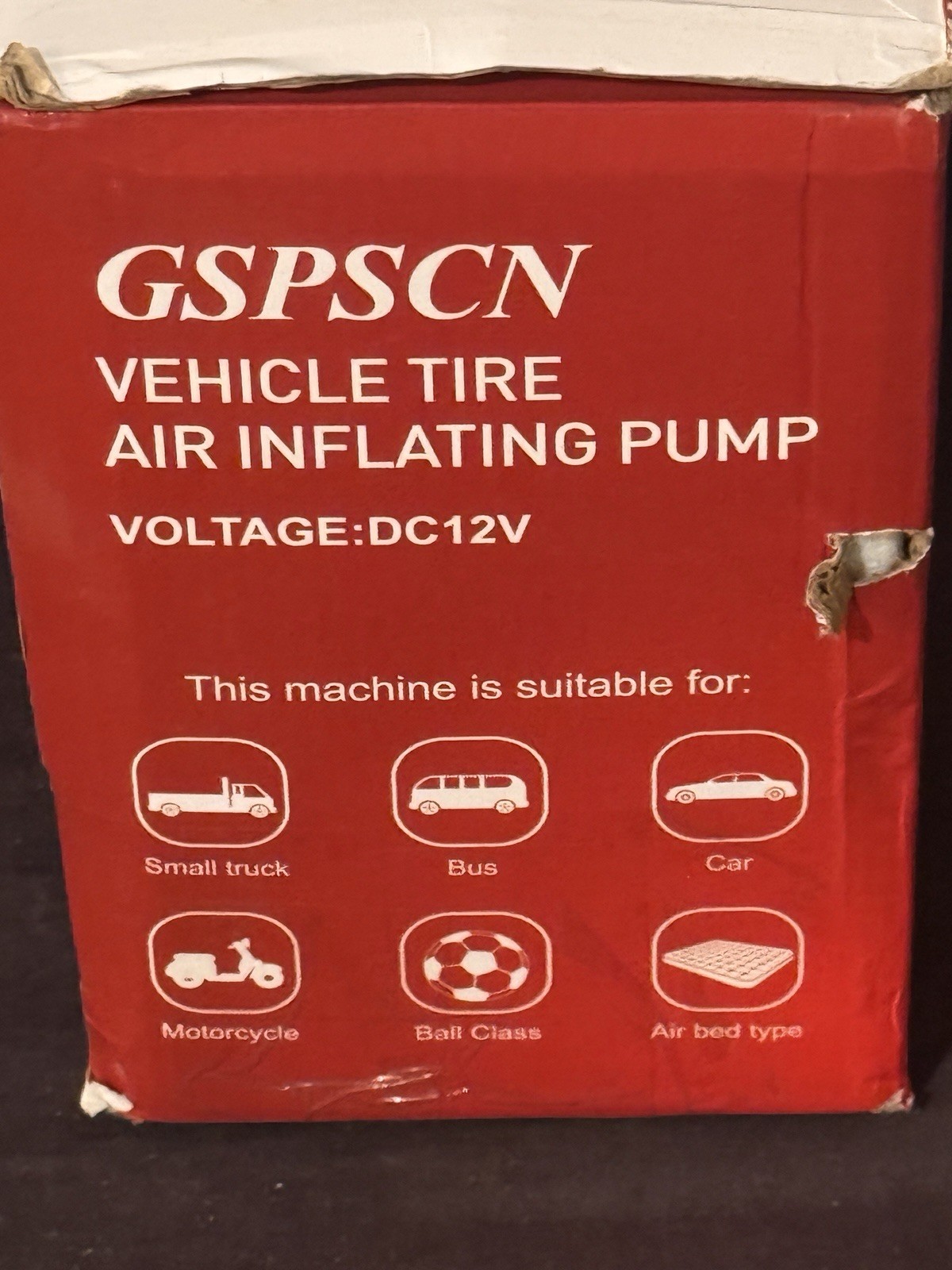 GSPSCN Silver Dual Cylinder 12V Air Compressor Pump for Car, Heavy Duty Portable - Image 4