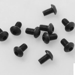 Tornillos de tapa de cabeza de botón de acero M2,5 x 4 mm 10 Z-S1787 RC4WD tornillo de eje de palanca-