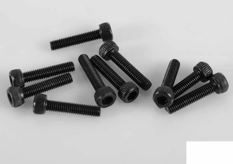 Tornillos de cabeza de enchufe de acero M3 x 14 mm x 10 Z-S1055 RC4WD aptos para porta neumáticos G2 CMS-