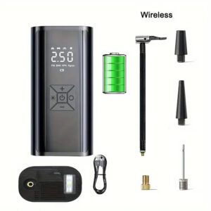 Fast Car Tire Inflator Portable Digital Air Compressor - Auto-Stop, LED Light