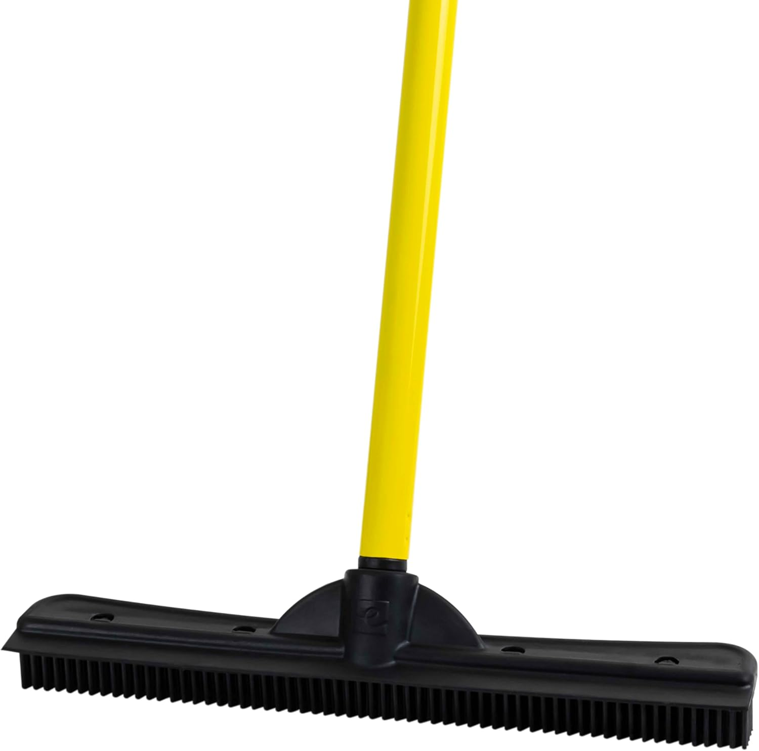 Escoba de goma original para pelo de mascota con escobilla de goma, con mango telescópico de 58" para coche-