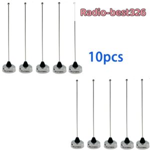 Lote 10 450-470 MHz 6,4 pulgadas UHF látigo NMO antena de montaje para radio móvil en vehículo-