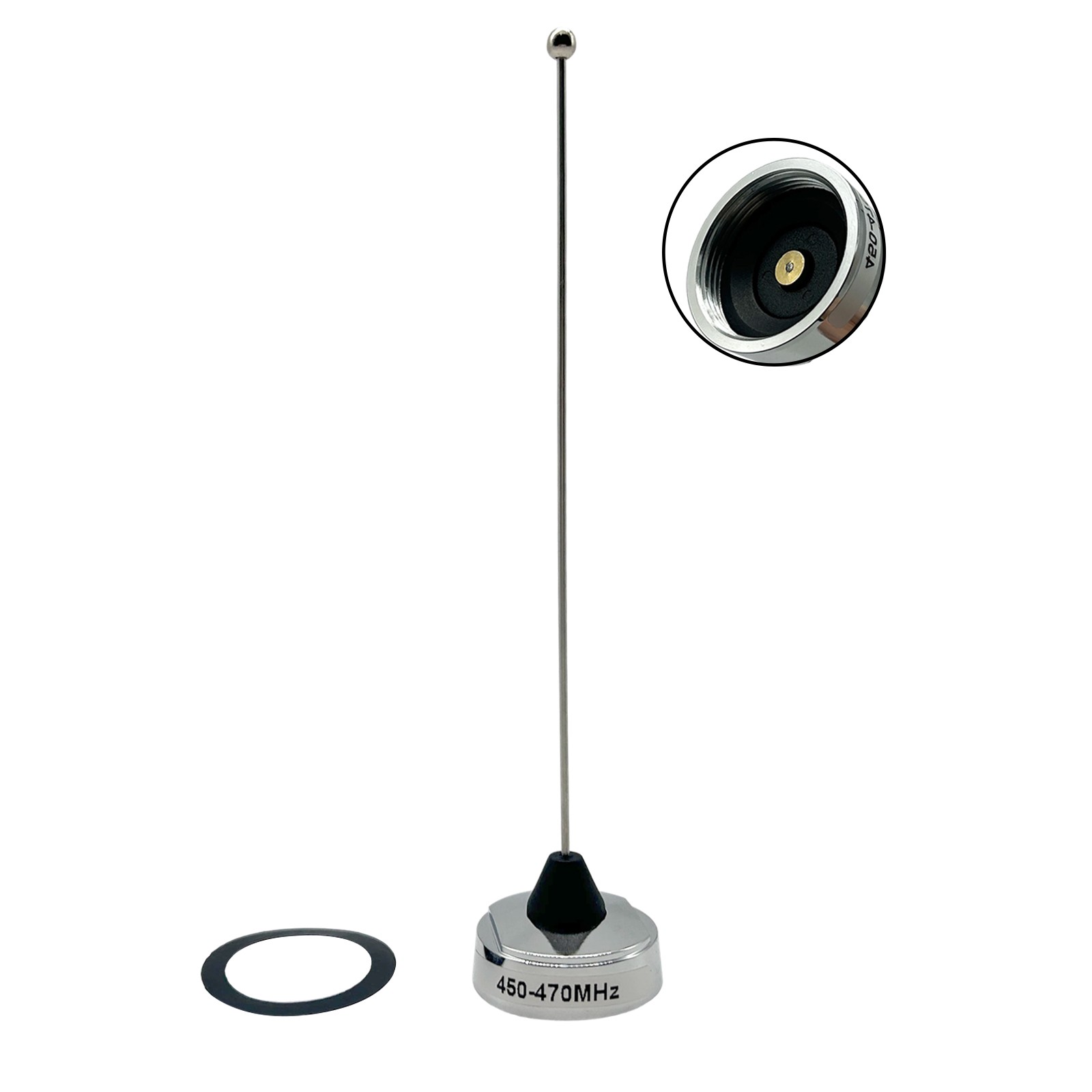 Lote 10 450-470 MHz 6,4 pulgadas UHF látigo NMO antena de montaje para radio móvil en vehículo- - Image 5