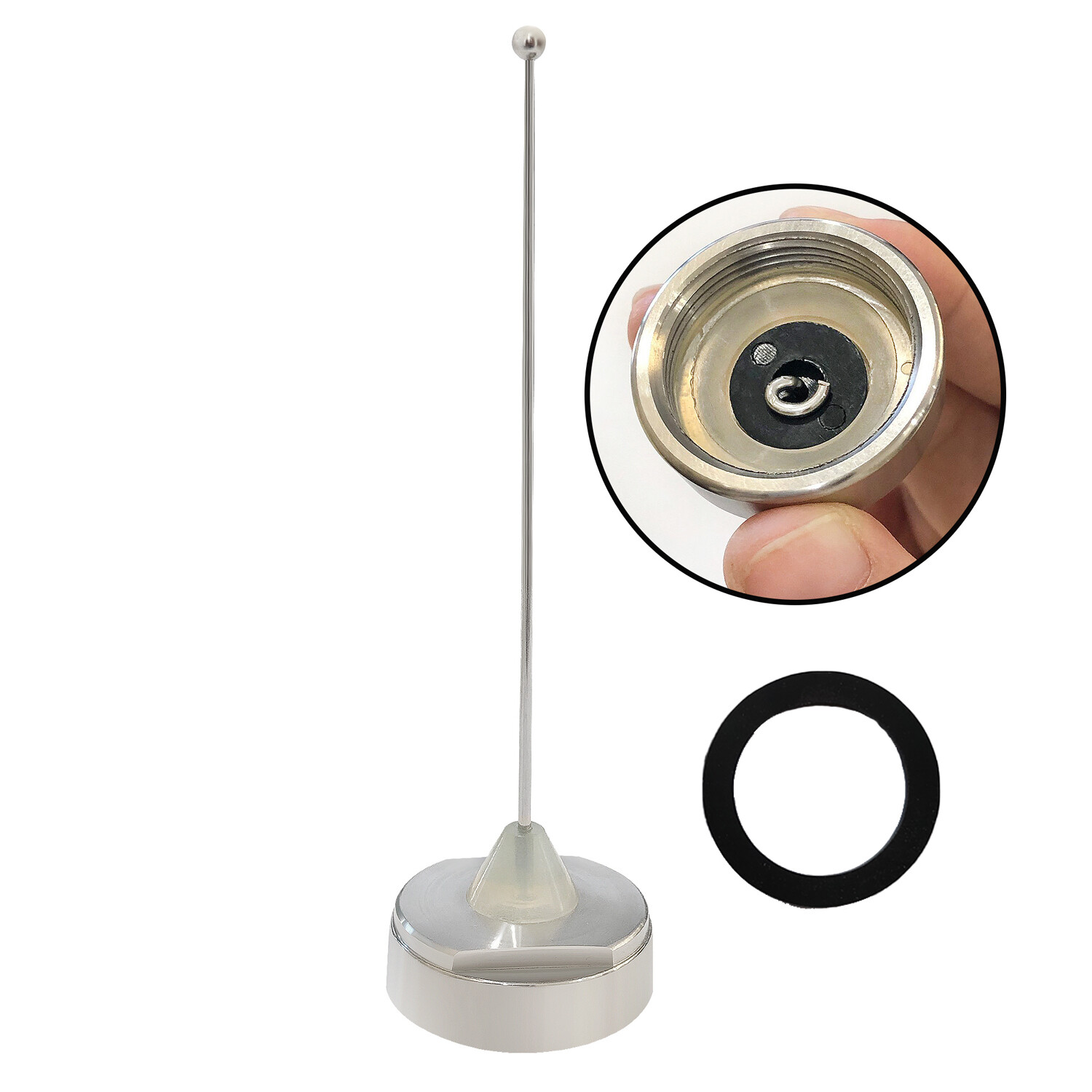 Antena de montaje NMO 380-520 MHz 5,9 pulgadas UHF látigo para radio móvil en el vehículo- - Image 2