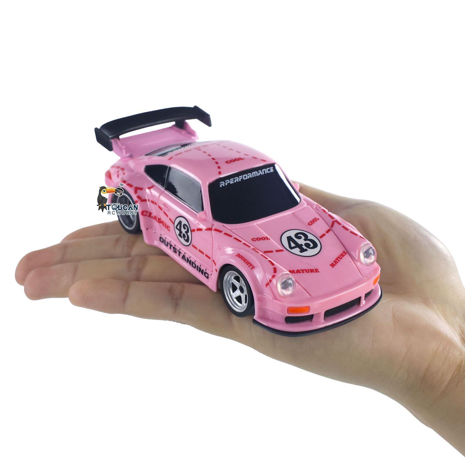 Mini coche de carreras de radiocontrol JIABAILE 4305A 2,4 G 1/43 4x4 vehículo de deriva 993 con giroscopio- - Image 5