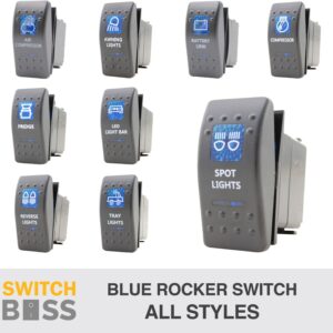 Rocker Switch 113 Styles Blue fit All Standard Style LED Car Boat 12v Spot Light