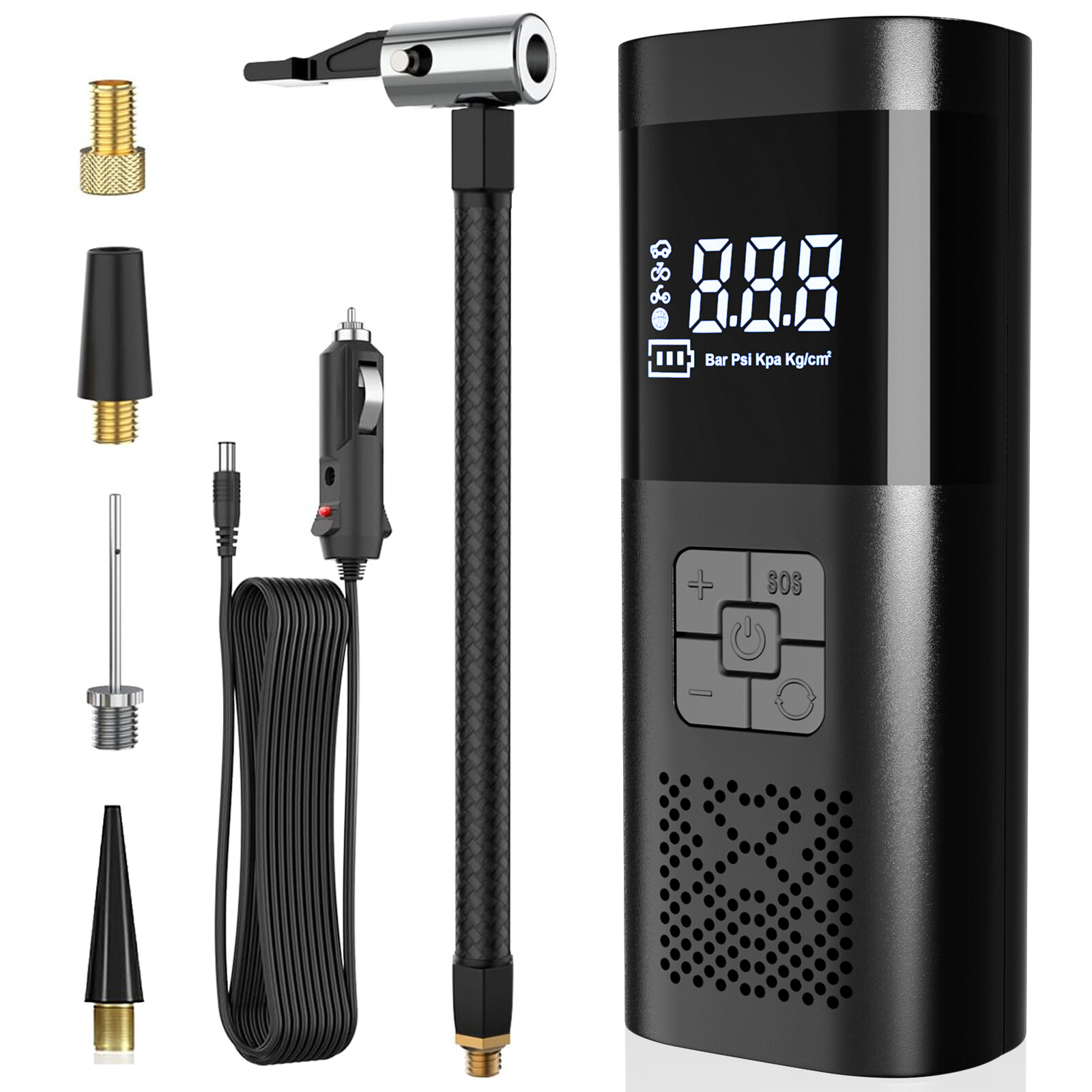 Car Air Tire Pump Inflator Compressor Digital Electric Auto 150PSI 12V 6000mAh - Image 3