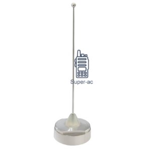 Antena de montaje 15 cm UHF Whip NMO para radio móvil en vehículo 380-52 MHz-