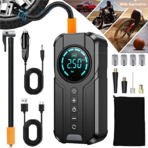 150PSI Tire Inflator Car Air Pump Compressor Electric Portable Auto Moto Bike US