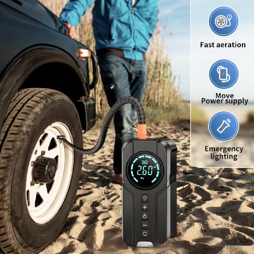 150PSI Tire Inflator Car Air Pump Compressor Electric Portable Auto Moto Bike US - Image 2