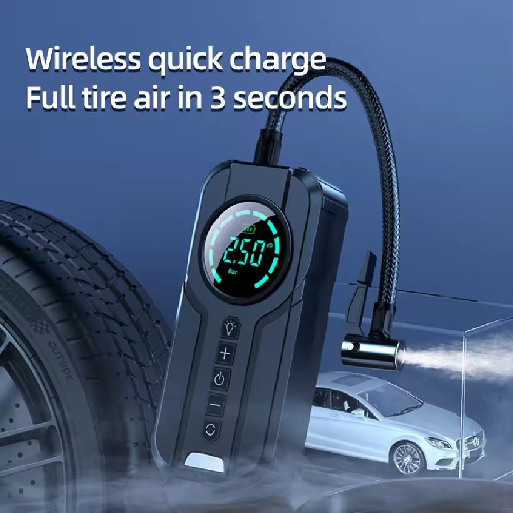 150PSI Tire Inflator Car Air Pump Compressor Electric Portable Auto Moto Bike US - Image 4