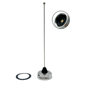Antena de montaje NMO 1/4 onda UHF 450-470 MHz para radio móvil de automóvil 6,4 pulgadas-