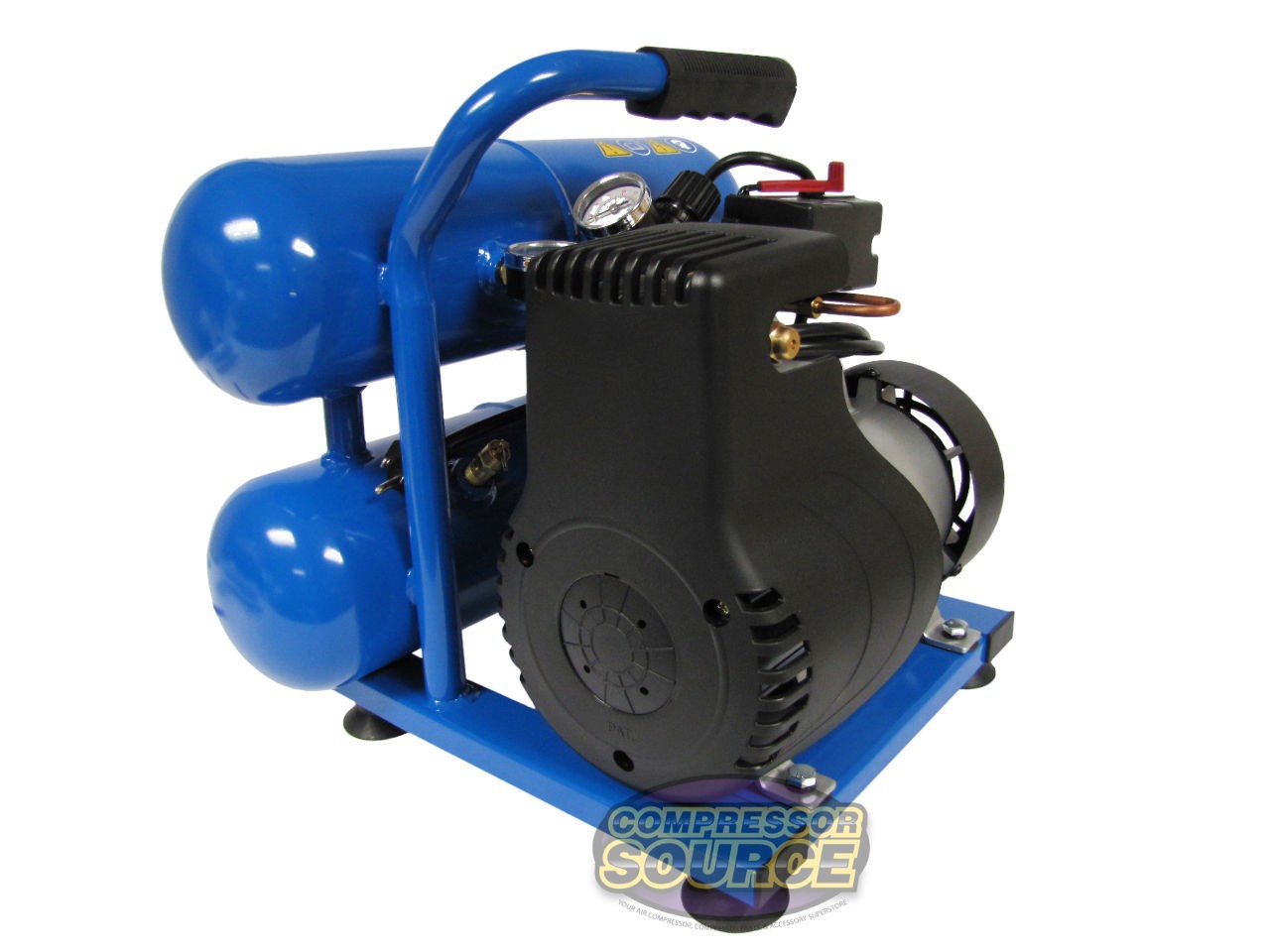 Puma LA-5721 Portable Air Compressor 110V Dual Tank 1.5HP Oil less Direct Drive - Image 2
