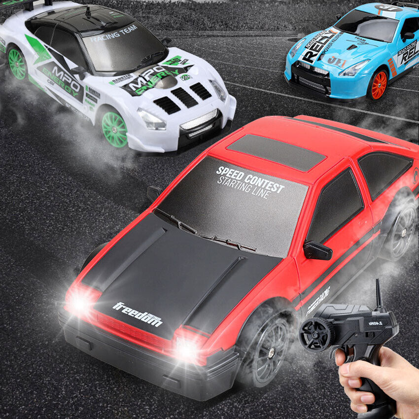 RC Drift Car 1/24 2.4G 4x4 Control Remoto Deporte Carreras Vehículo de Carretera con LED- - Image 2