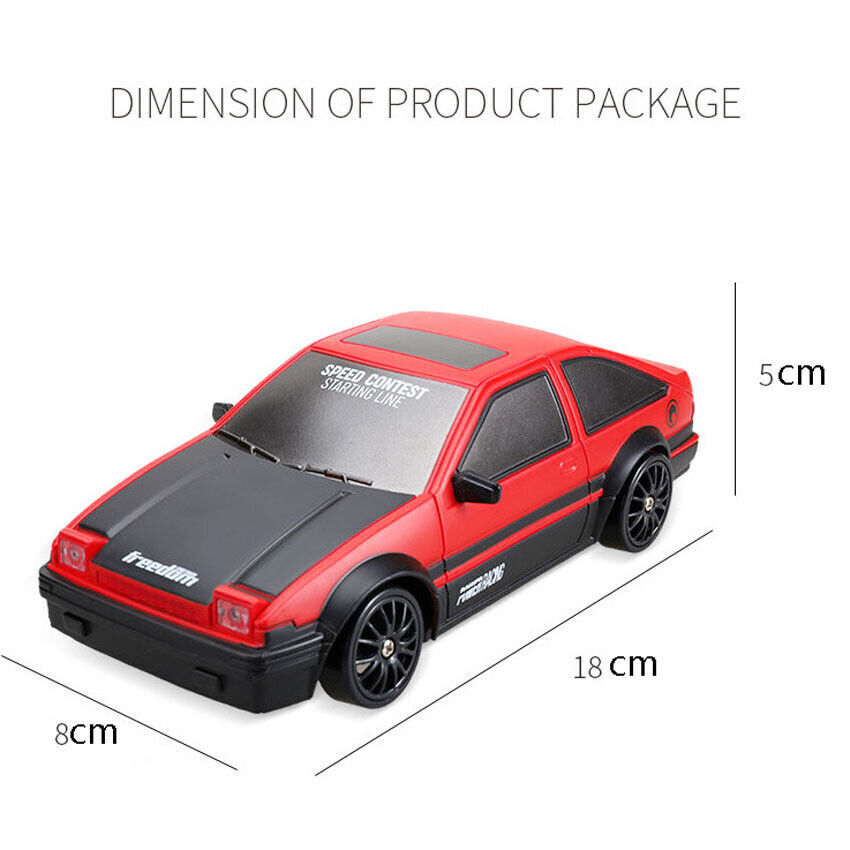RC Drift Car 1/24 2.4G 4x4 Control Remoto Deporte Carreras Vehículo de Carretera con LED- - Image 4