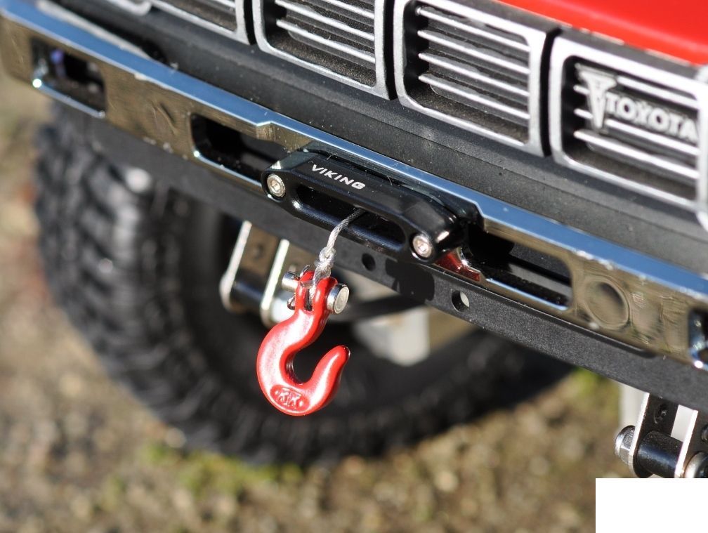 Cabrestante de aluminio Viking 1/10 Fairlead con accesorios de montaje NEGRO Z-S0280 RC4WD- - Image 4