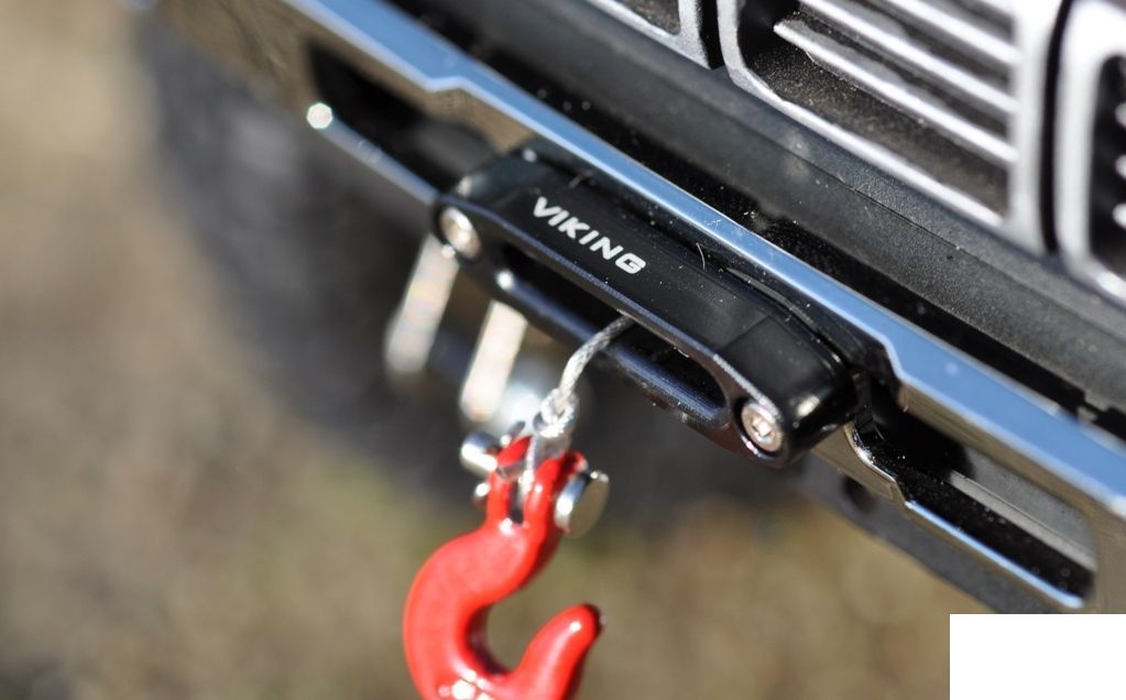 Cabrestante de aluminio Viking 1/10 Fairlead con accesorios de montaje NEGRO Z-S0280 RC4WD- - Image 5