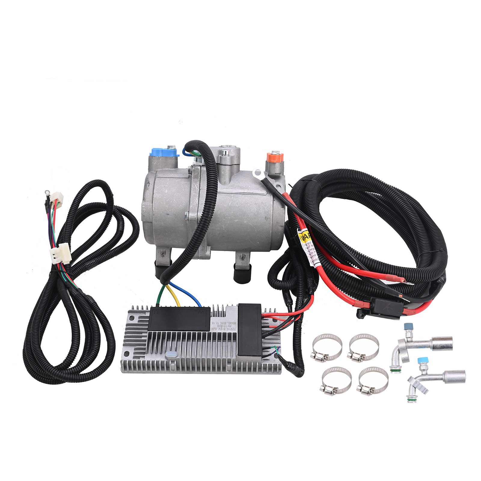 For Auto Air Conditioning Car 12V Volt A/C Kit Electric Compressor Set Universal - Image 2