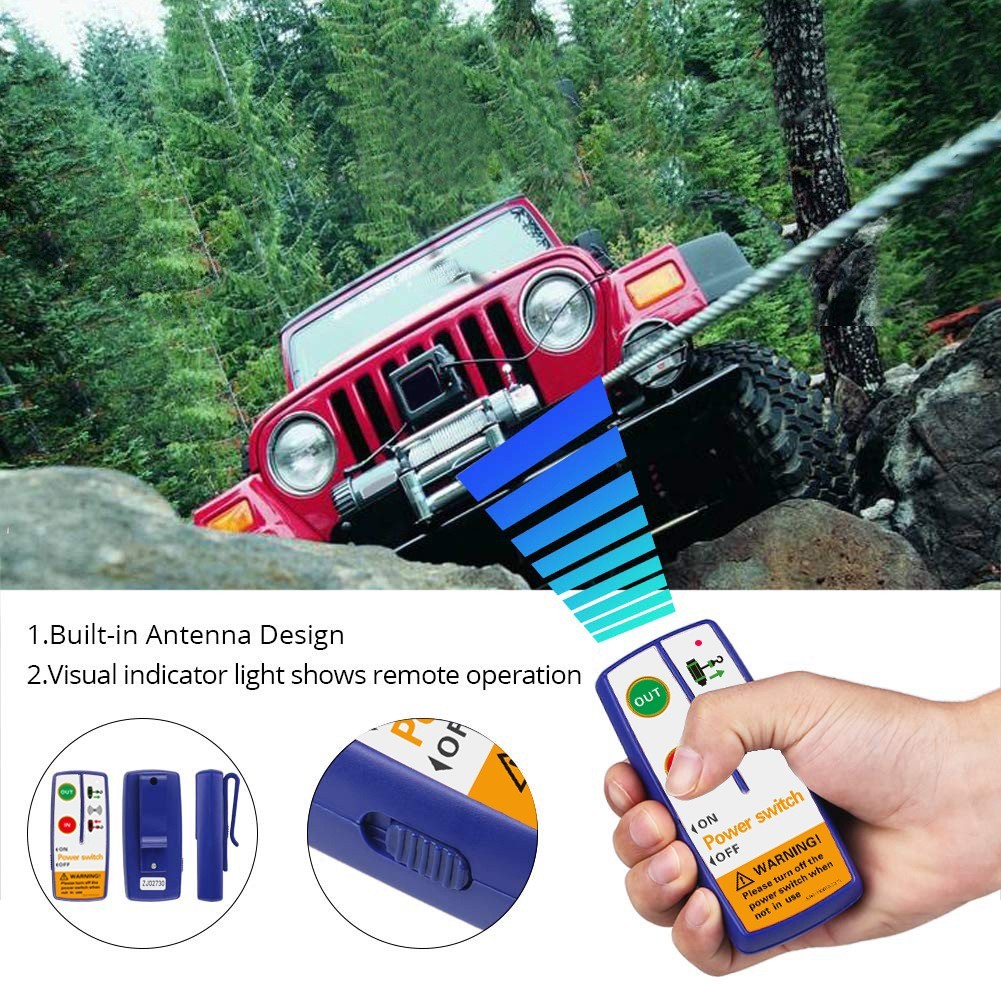 Controlador de cabrestante inalámbrico 12V 24V compatible con cabrestantes 4x4- - Image 2