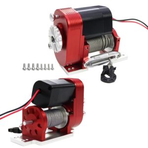 Cabrestante de coche de radiocontrol escala 1/10 50 lb carga para 1/10 AXIAL SCX10 TRX4 RC 4x4 coche sobre orugas-