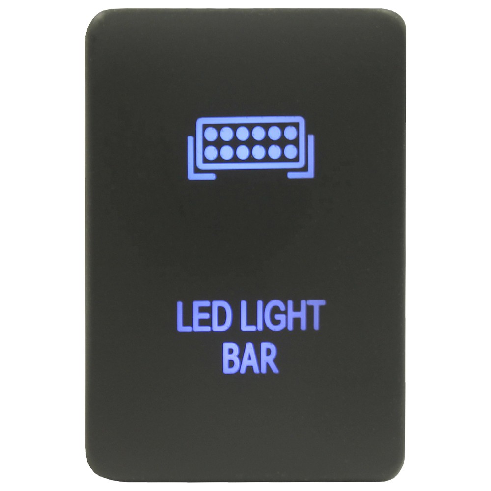 BLUE LED Push Switch 50 STYLES fits Toyota SMALL Replacement Landcruiser Hilux - Image 2