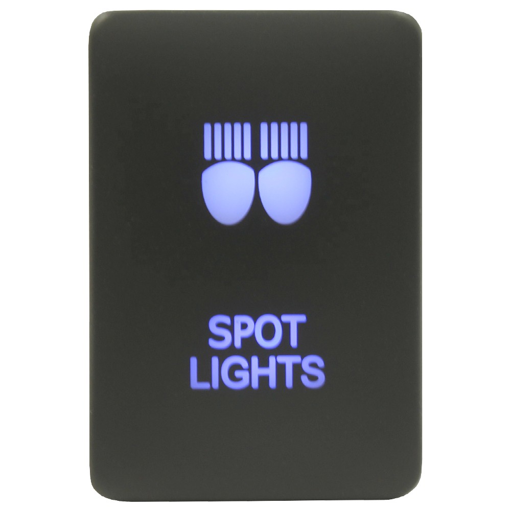 BLUE LED Push Switch 50 STYLES fits Toyota SMALL Replacement Landcruiser Hilux - Image 3