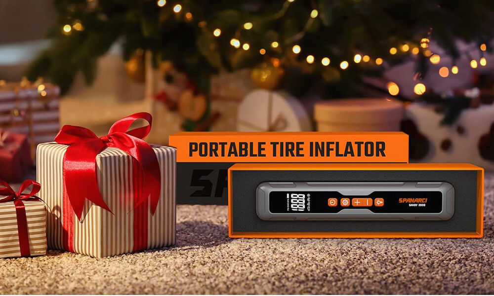 Tire Inflator Portable Air Compressor 150 PSI Rechargeable LED Display Cordless - Image 2