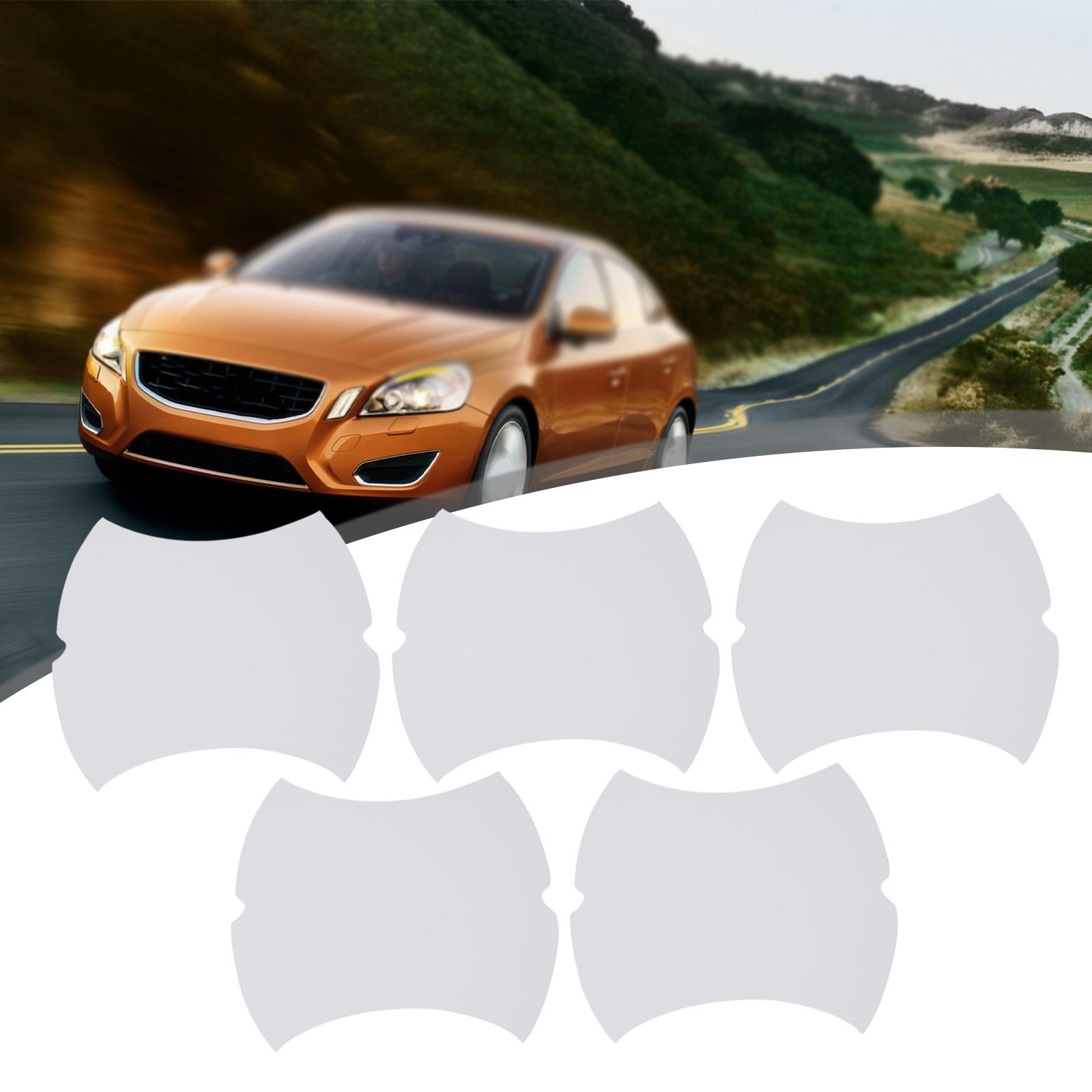 Pegatinas transparentes protectores contra arañazos manija de puerta automotriz (juego de 5)-
