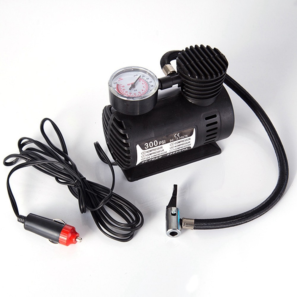 12V Small Car Tire Air Pump Inflator Wired Electric Air Compressor with 39334 - Image 4