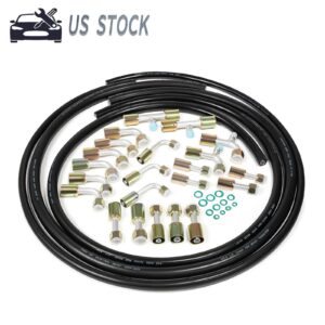 Automotive A/C Air Conditioning Ext Length Hoses Fitting O-ring Kit #6#8#10 Hose