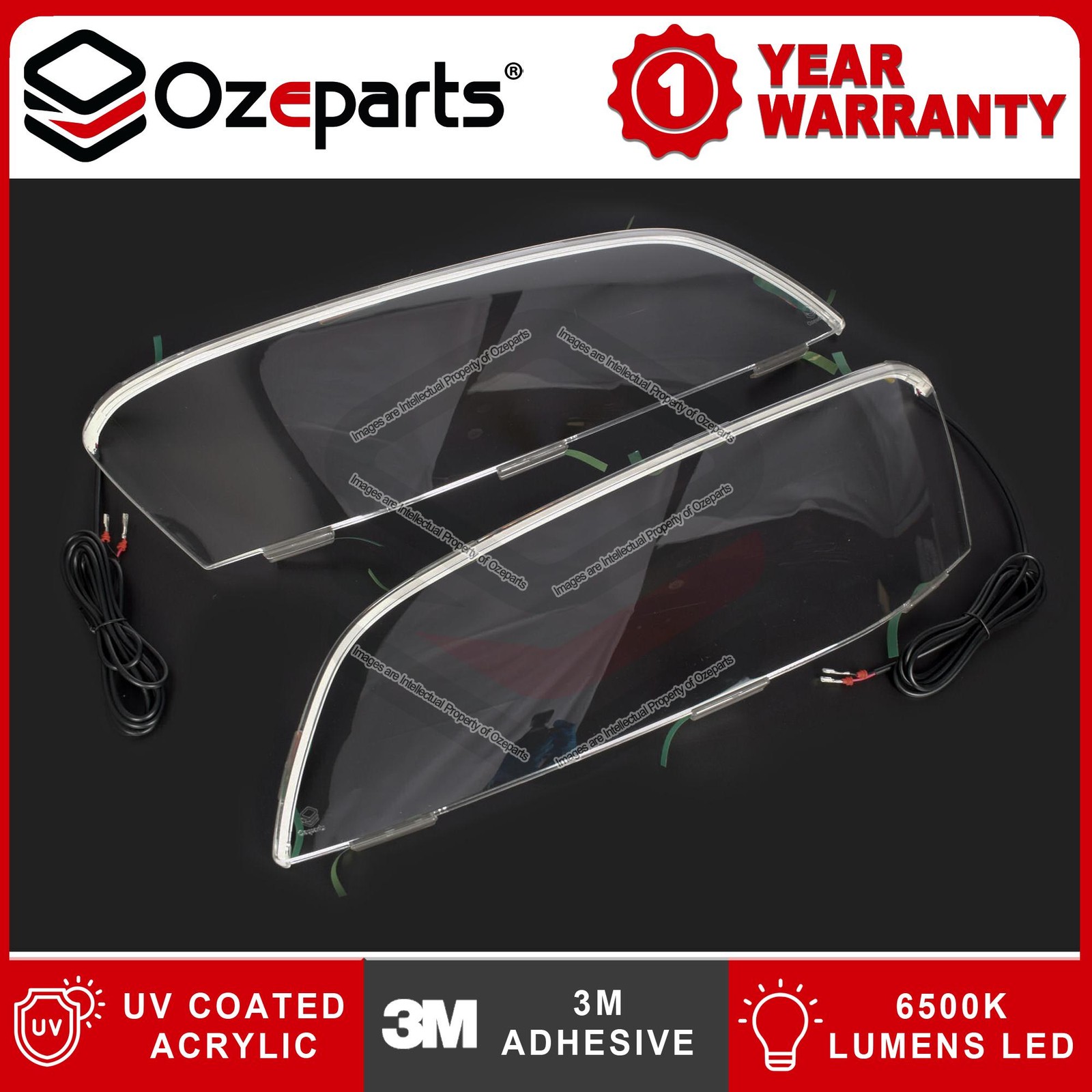 Par de protectores de faros con LED DRL para Holden Commodore VE S1 SV6 SS SSV- - Image 2
