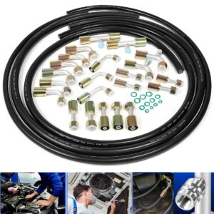 Automotive A/C Air Conditioning Ext Length Hoses Fitting O-ring Kit #6#8#10 Hose