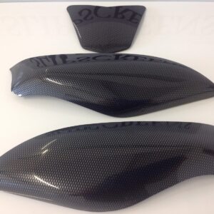 Aprilia RSV4 2010-1014 aspecto carbono, protectores de faros hechos en Reino Unido, nuevos.-