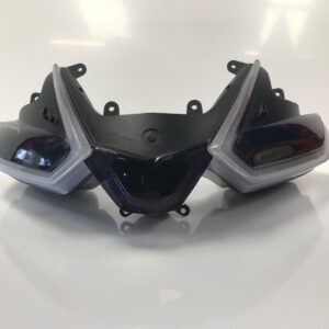 Protectores de faros Aprilia RSv 4 2021 2022, hechos en el Reino Unido, negros -
